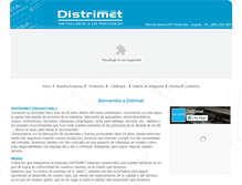 Tablet Screenshot of distrimet.com.uy